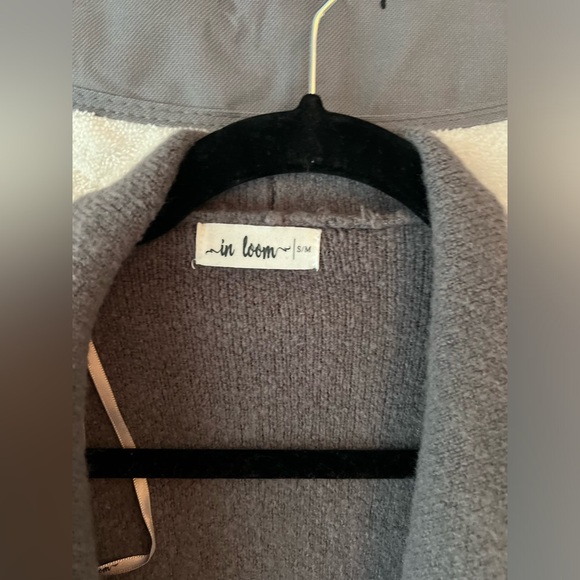 In Loom Drape Front Cardigan - Picture 2 of 4